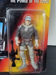 Star Wars Power of the Force Han Solo in Hoth Gear w/ Blaster Pistol & Rifle