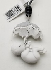 (2024) Monogram 2.75″ Junji Ito Uzumaki B&W “Mushroom Baby” 3D Figural Bag Clip