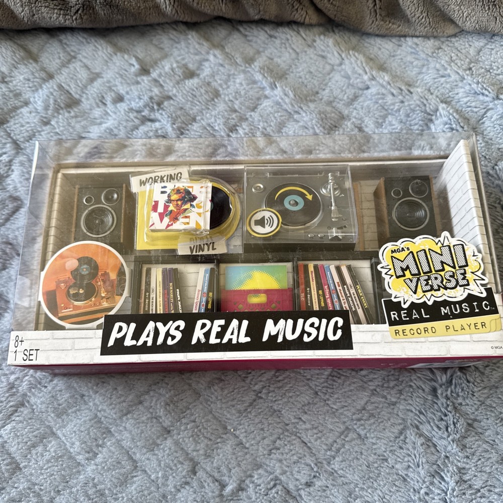 MGA’s Miniverse Real Music Playable Record Player NEW SHIPS TODAY