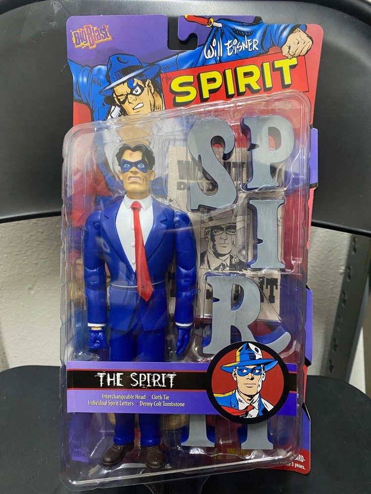 The Spirit Action Figure 8″ Millennium Series Will Eisner 2001 NEW IN PACKAGE
