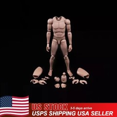 US 1/6 Male Action Figure Body Model Toy MX02-A 12″ Suntan Skin Flexible Hot Toy