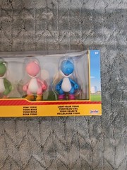 Super Mario Yoshi Multi Pack Yellow Purple Green Pink Blue Jakks Pacific 2.5″