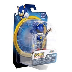 Small Blue Sonic Toy Figure Articulated Collectible for Ages 3 and Up