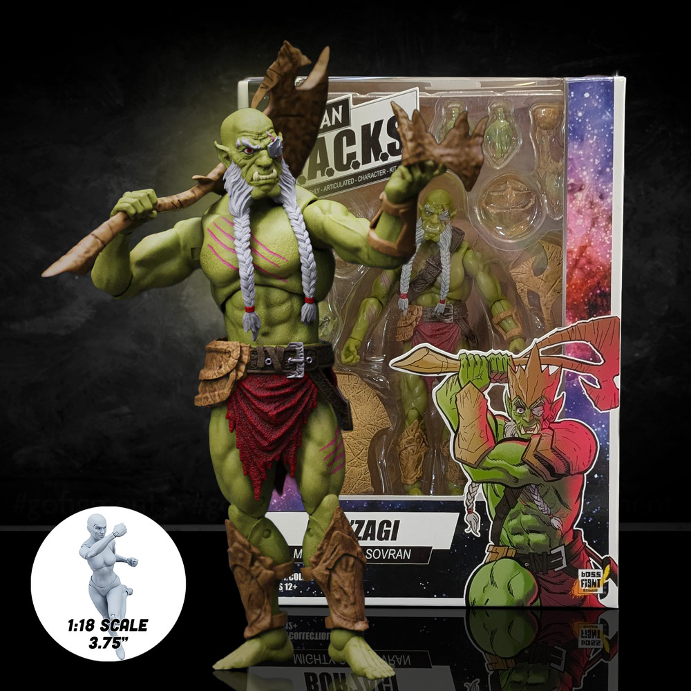 Bur’Zagi Mighty Orc Sovran -Vitruvian H.A.C.K.S. 1:18 Scale Action Figure