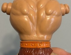 Vintage 1981 MOTU He-Man Taiwan Soft Head w/ Original Armor Sword & Axe