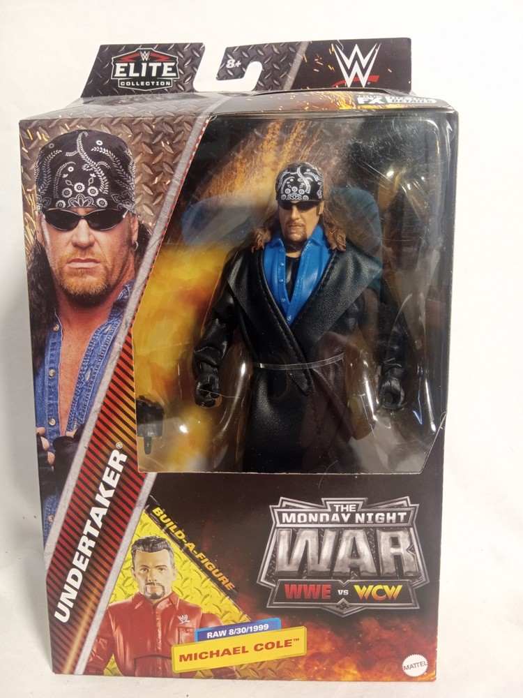 WWE Elite Undertaker Monday Night War BAF Michael Cole 2000 RAW