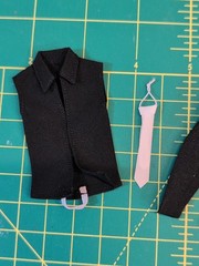 Kai Lab 1/12 Scale Soft Goods Black Winter Jacket For 6″ Action Figures