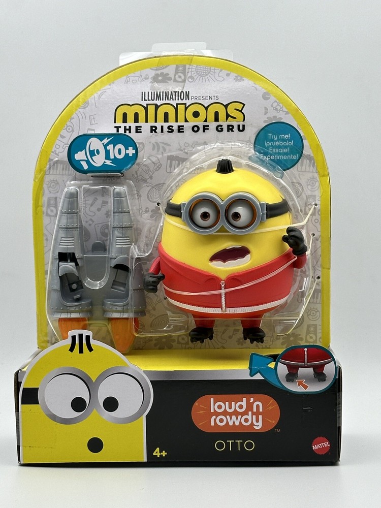 Minions Loud ‘n Rowdy Otto Action Figure Despicable Me The Rise of Gru Kids Toy