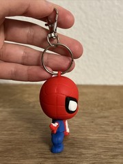 Spider Man Marvel Blue & Red Suit 2.5”Figure Silicone Rubber Keychain Toy