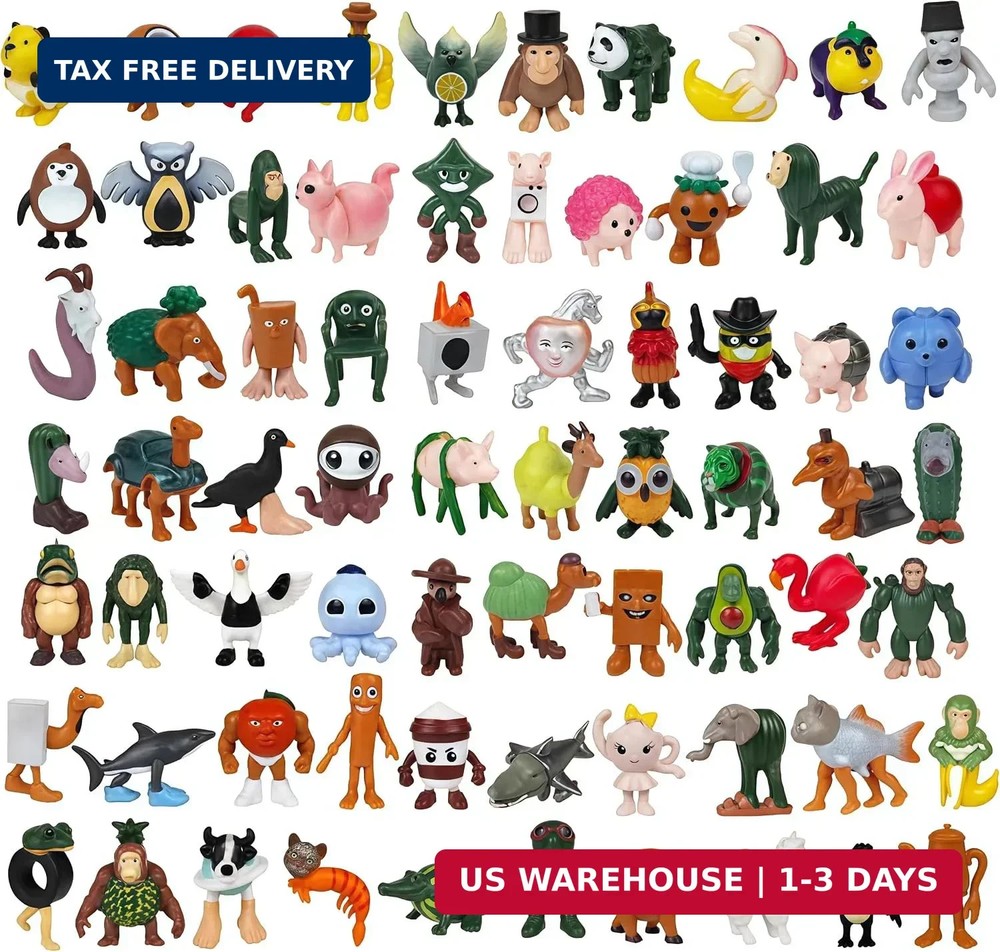 72 PCS Italian Brainrot Steal a Brainrot Toys, 1.8″ Tralalero Tralala Action Fig