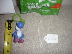 2″ DARK BLUE YOSHI BackPack Buddies Clip Keychain Super Mario