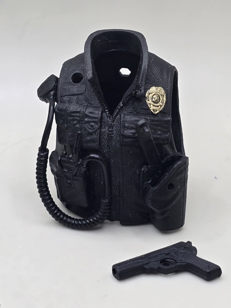 G.I. JOE Classified 6″ 1/12 60th Anniversary Legacy Police Officer Vest/gun