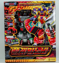Metal Cardbot S FLAMENOVA Transformer Robot Fire Car Korean Toy