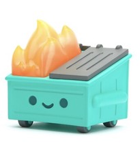 100% Soft Lil Dumpster Fire Vinyl Figure 3.5” Collectible New 2020 In Hand