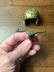 Vintage 1960’s HASBRO Hong Kong GI Joe Camo PILOT HELMET w/VISOR & Repro O2 MASK