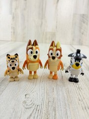 Bluey Figure LOT Aunt BRANDY Mum Sister Bluey Bingo Costumes NEW