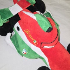Pixar Cars 2 Francesco Bernoulli 15″ Plush Formula 1 Racing Car Disney Store F1