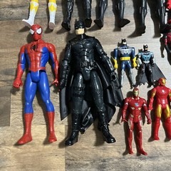 Lot Of 18 Mix Super Hero Characters Figures Action Figures Toys Variety
