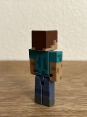 Minecraft Steve Video Game 3” Action Figure Abs Plastic Toy