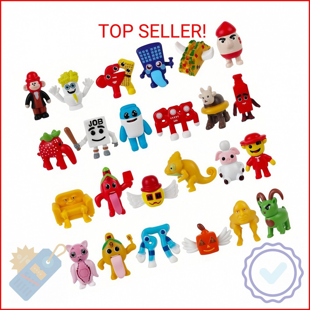 Mushplushies 24PCS Italian Brainrot Steal a Brainrot 67 Toys, 1.8″ Brain Rot Act