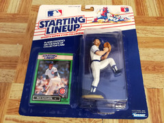1989 Starting Lineup Rick Sutcliffe Chicago Cubs SLU Figure Card Baseball Vtg