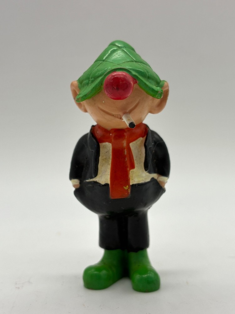 Vintage Andy Capp Schleich Smoking Figure Rubber Toy 2.5″ W. Germany 1970’s