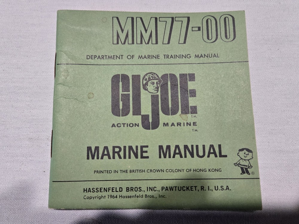 CTG 1964 GI JOE MARINE MANUAL MM77-00 BRITISH COLONY OF HONG KONG