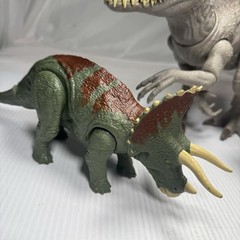 Lot Of 3 Dinosaur Toys Jurassic World, Zuru, T-Rex, Triceratops, Andominous
