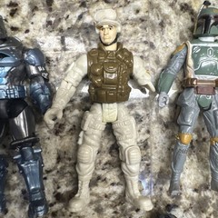Lot Of 11 Star Wars, DC comics, & Loose Action Figures, No Accessories