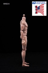 US 1/6 Male Figure Body Model Toy MX02-A Suntan Skin Flexible For 12″ Action Hot