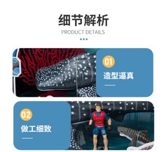 Deep Sea Exploration Divers, Marine Species, Whale Shark Animal Models toys