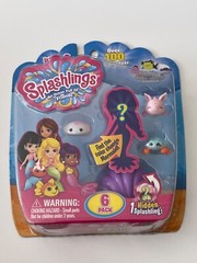 New Splashlings Original Wave 2 6 Pack Figures Color Change Series Pink Bunny