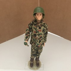 Deluxe Reading 1966 Topper Toys The Tigers 6.5″ Figure The Rock with Grenade