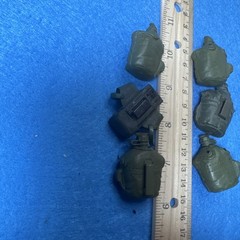 12″ ACTION FIGURE ACCESSORIES – LOT OF 6 CANTEENS – USED