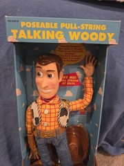 Poseable Pull-string Talking Woody. First Edition. Never Opened.