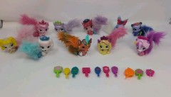LOT of 10 Disney Princess Palace Pets Furry Tail Glitzy Glitter Plus Accessories