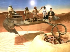 Oversize Dune Sea Backdrop Star Wars TVC Black Series Hasbro Kenner