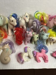 My Little Pony G1 80s 90s 2000s Huge Lot Of 31 Babies Adults Seahorse Miniatures