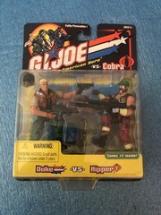 G.I.Joe vs Cobra: Duke Vs Ripper Comic #2 Sound Attack Hasbro 2002 2 Pack