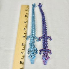 3D Printed Toy Dragons Articulated 8” Magnets Shiny Egg Kids Fun
