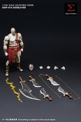 New SIGMA STUDIOS GOW-01A The God Kratos Ghost of War 1/12 Figure In Stock