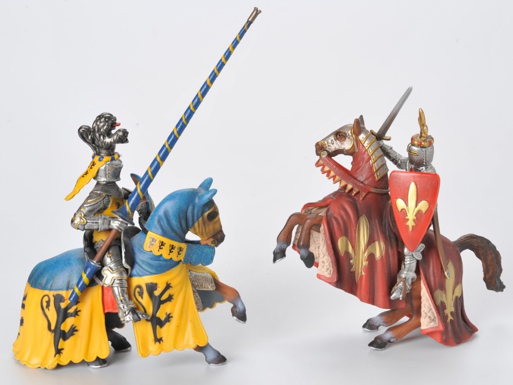 Vintage Schleich World of Knights Figurines Lot of 2 Model # 70018 & 70020