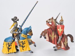 Vintage Schleich World of Knights Figurines Lot of 2 Model # 70018 & 70020