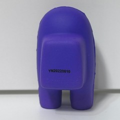 Purple Among Us Imposter Squishy Toy Stress Ball Kawaii Licensed Game Character