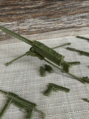 Marx 1960s Stony Smith 11 pcs- 3 machine guns, 5 rifles, 2 pistols, GI JOE 12″