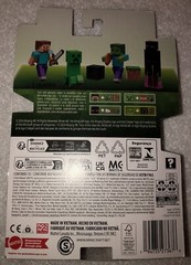 Minecraft Zombie Figure Includes Rotten Flesh And Monster Spawner Mattel/Mojang