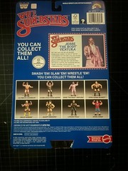 LJN Mattel WWE Superstars Series 2, Jesse Ventura, Black Cardboard Backing