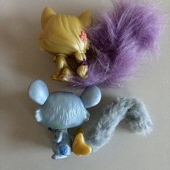 Authentic Disney Princess Palace Pets Furry Tails – Owl Cat Mouse 5pc Bundle Set