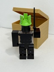 ROBL0X 1x1x1x1 Series 2 Figure COMPLETE with BOX Green Crown Black Sword NO CODE