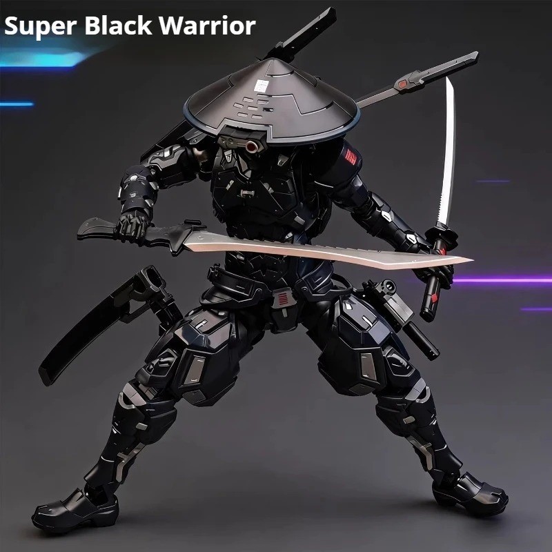 22cm Super Black Warrior SC001 Snake Eyes Mecha Ninja Action Figure Toy Gift